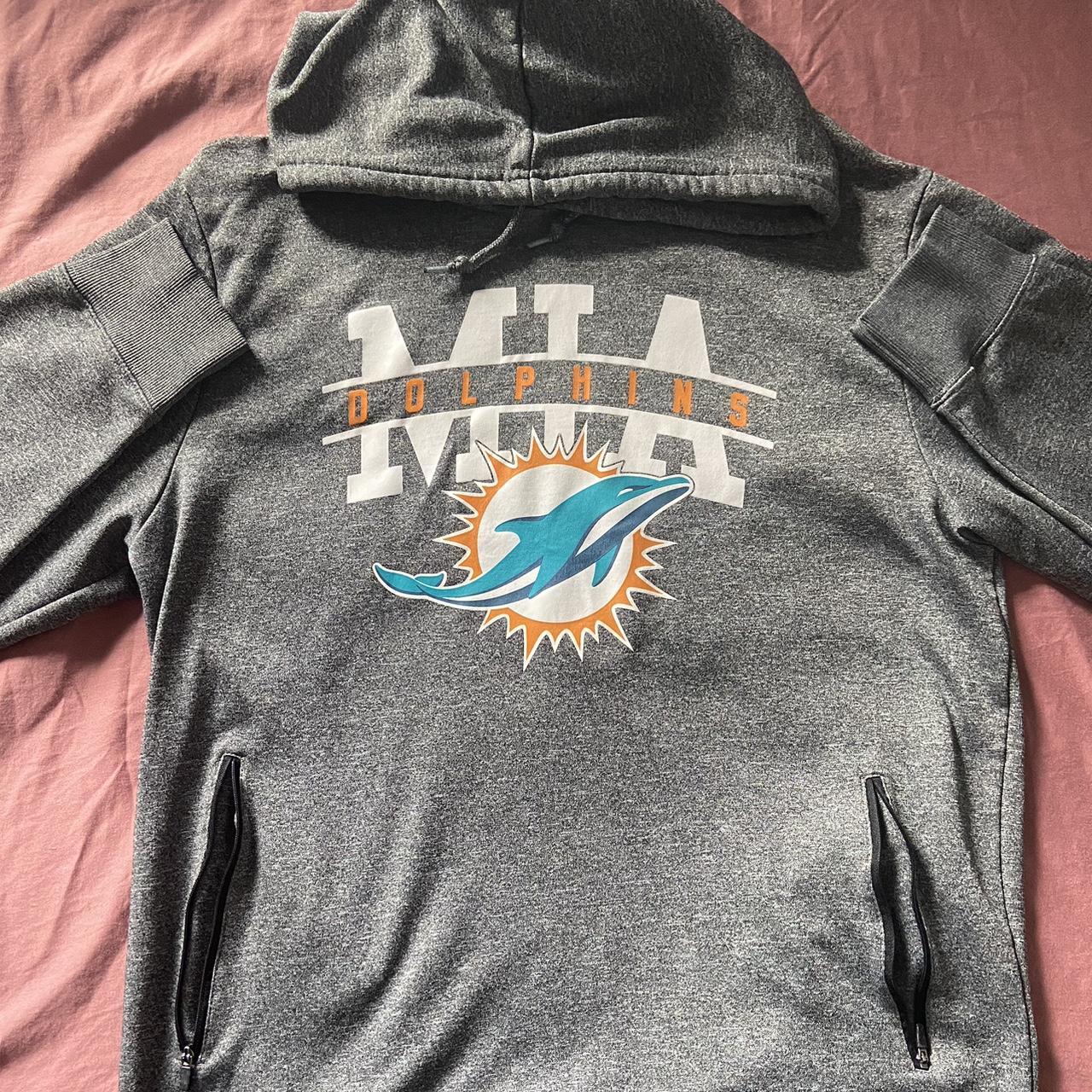 gray miami dolphins hoodie