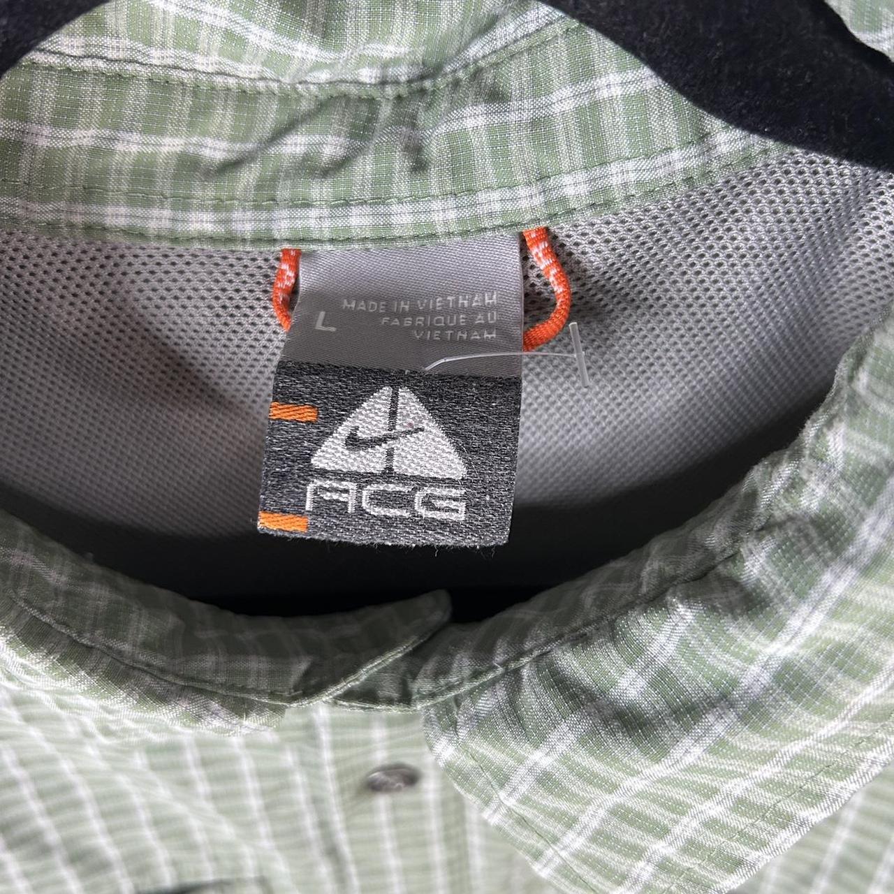 Nike ACG Plaid Button Long Sleeve Vented Fishing - Depop