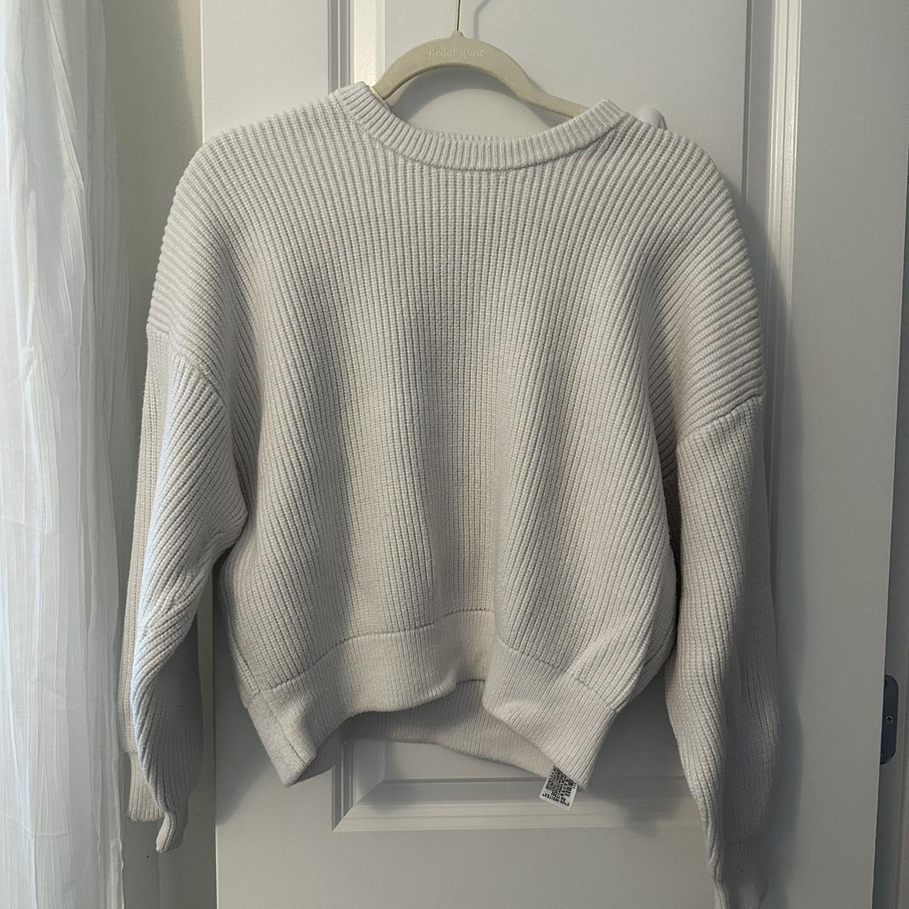 Zara White Sweater Size: M Original price: 45 - Depop