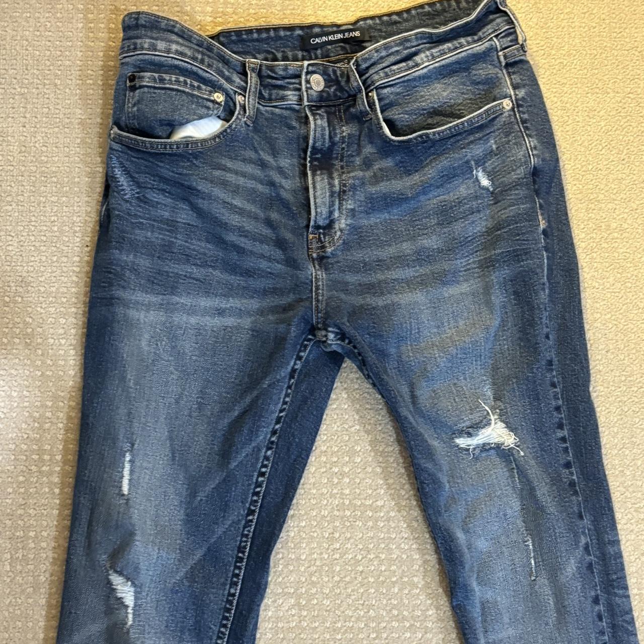 Calvin Klein blue Jeans size 33 - Depop