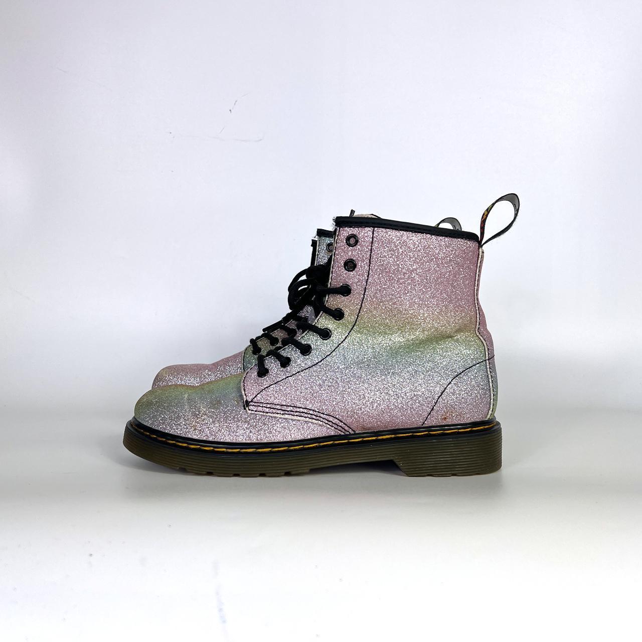 Doc martens glitter sales rainbow