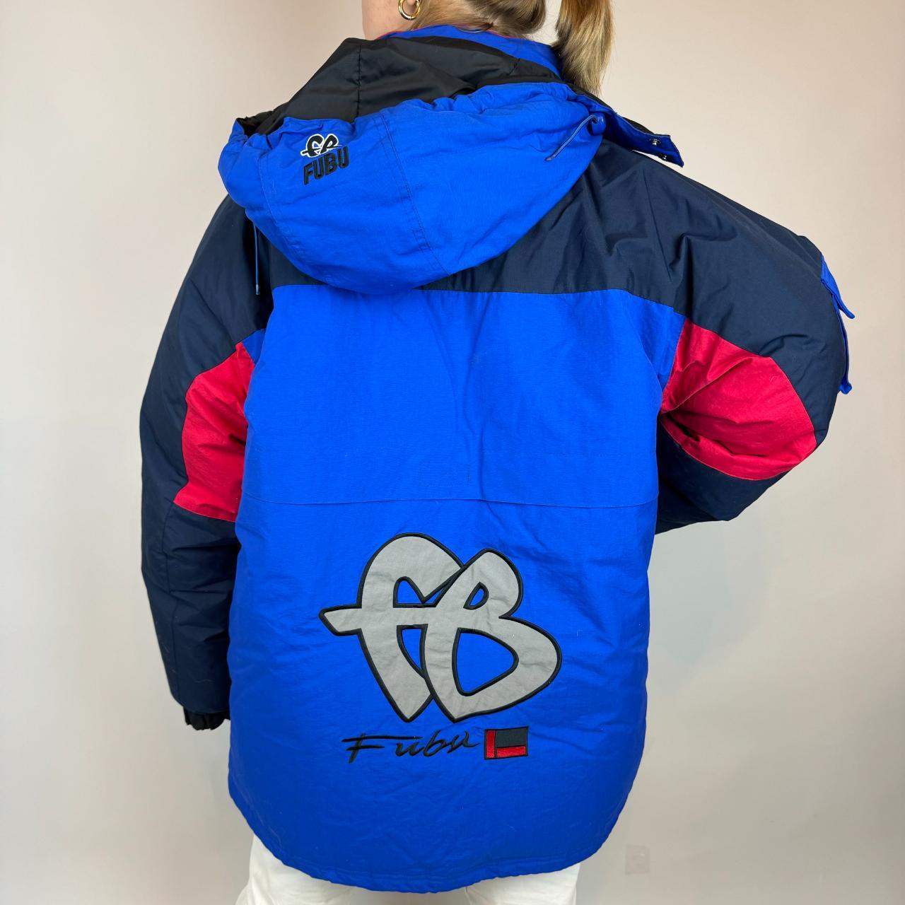 fubu marine navigation vintage 90s big logo puffer