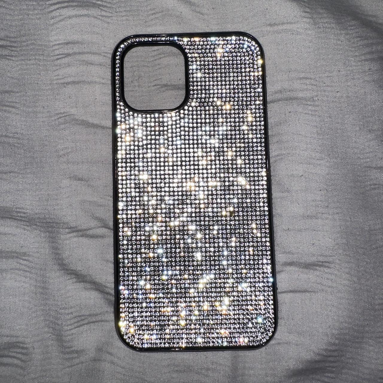 SHEIN iPhone 12 Pro Max phone case diamanté, in... Depop