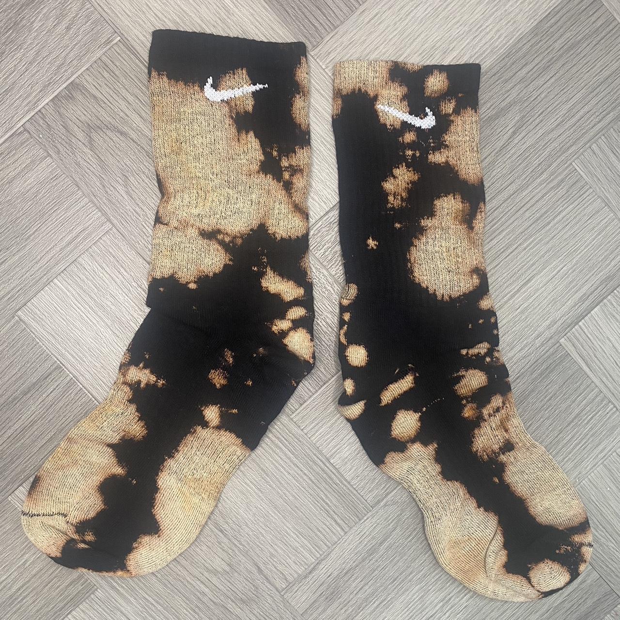 black nike tie dye socks