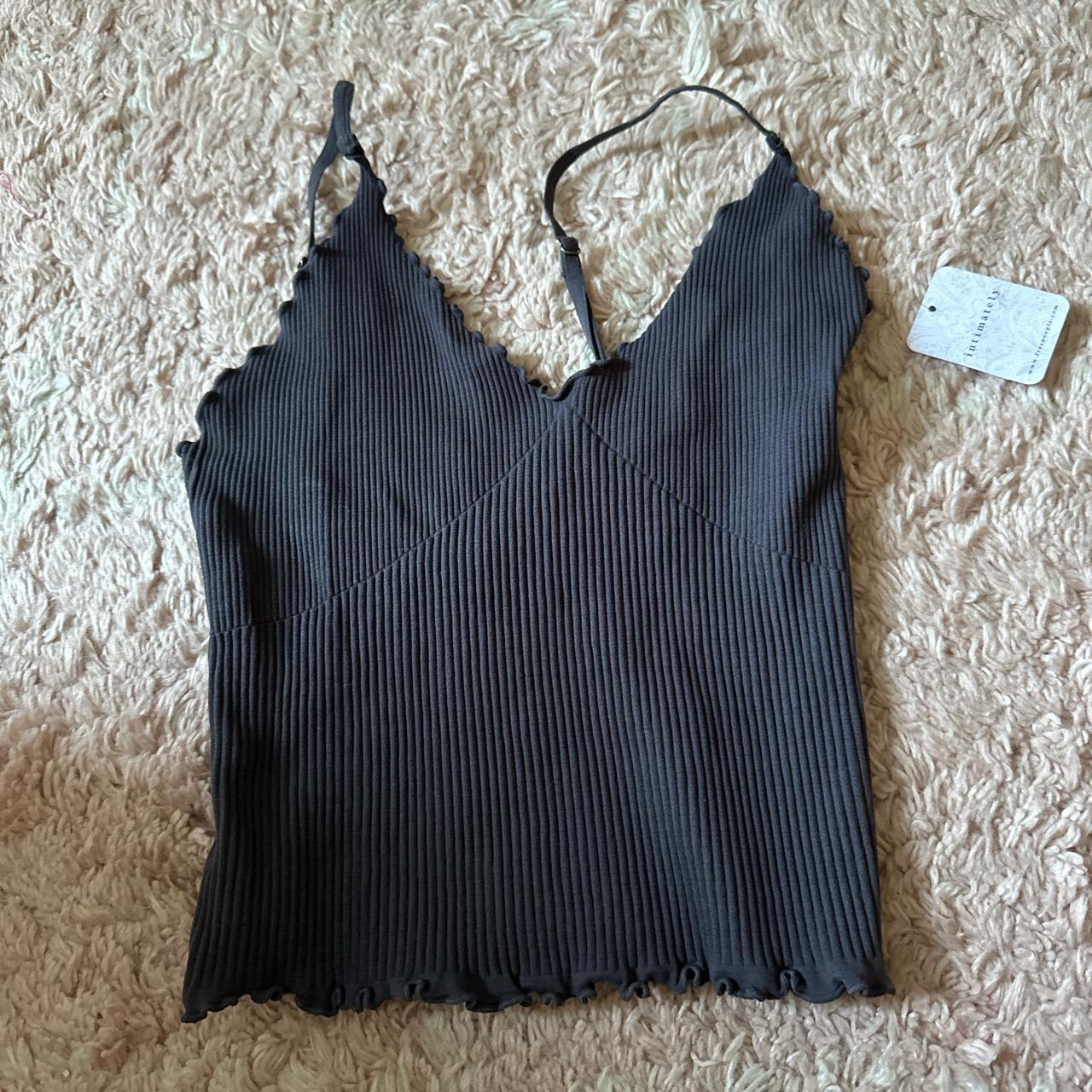 Grey Free People Tank Top. Size Xs S! - Depop