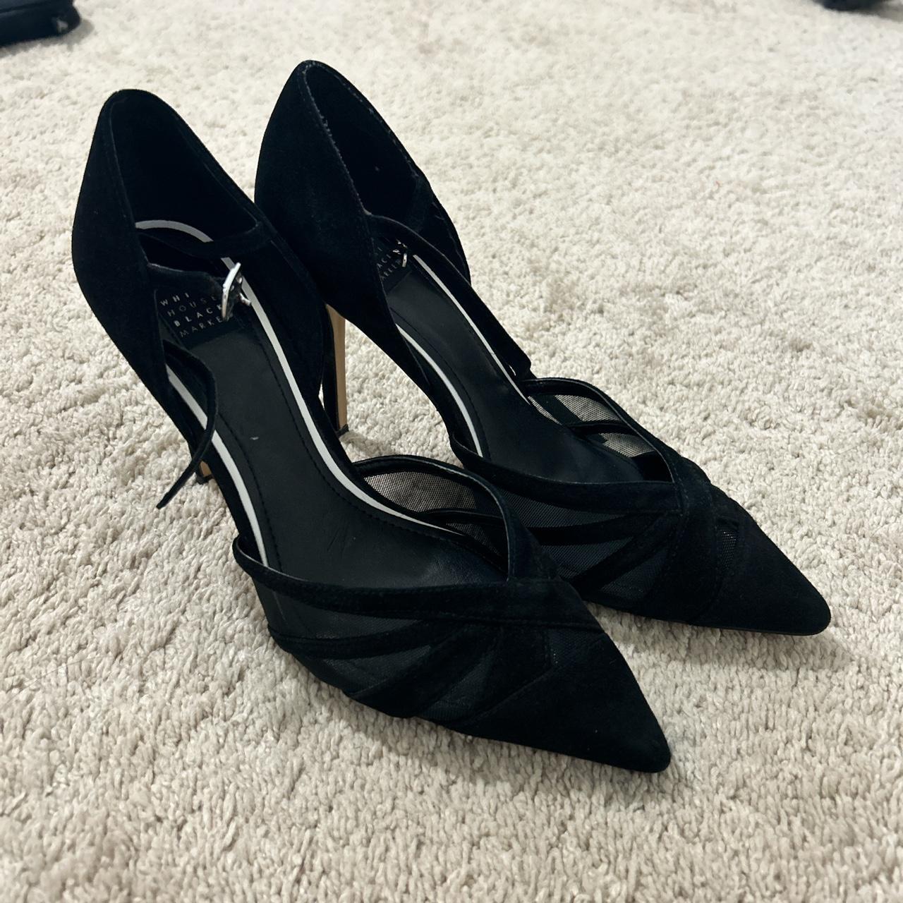 White House Black Market Women's Black and White Courts | Depop