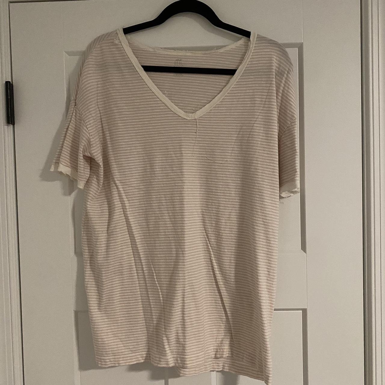 Aerie Real Soft Striped T-shirt Worn once - Depop