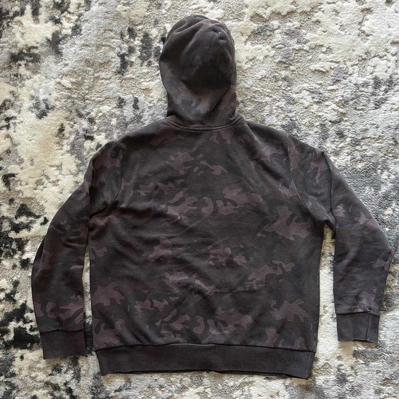 Y2K Camo Hoodie Was Green - Overdyed with Black and... - Depop