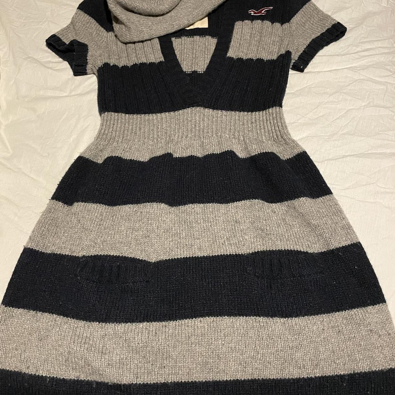 ✨ hollister hooded babydoll short sleeve dress