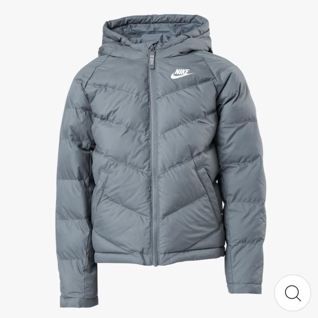 mens grey nike puffer coat