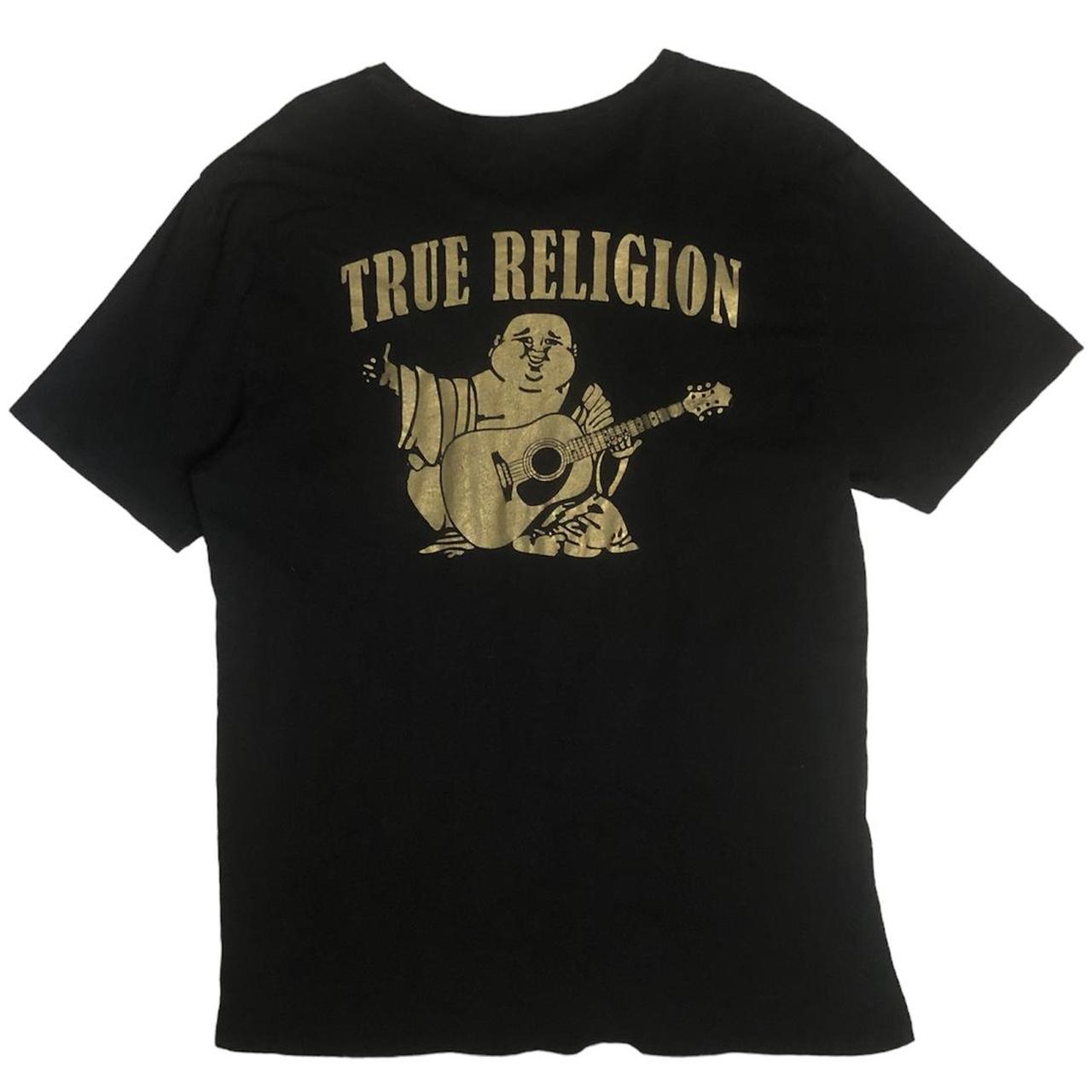 Rare vintage True Religion tee with gold Depop - Main Image