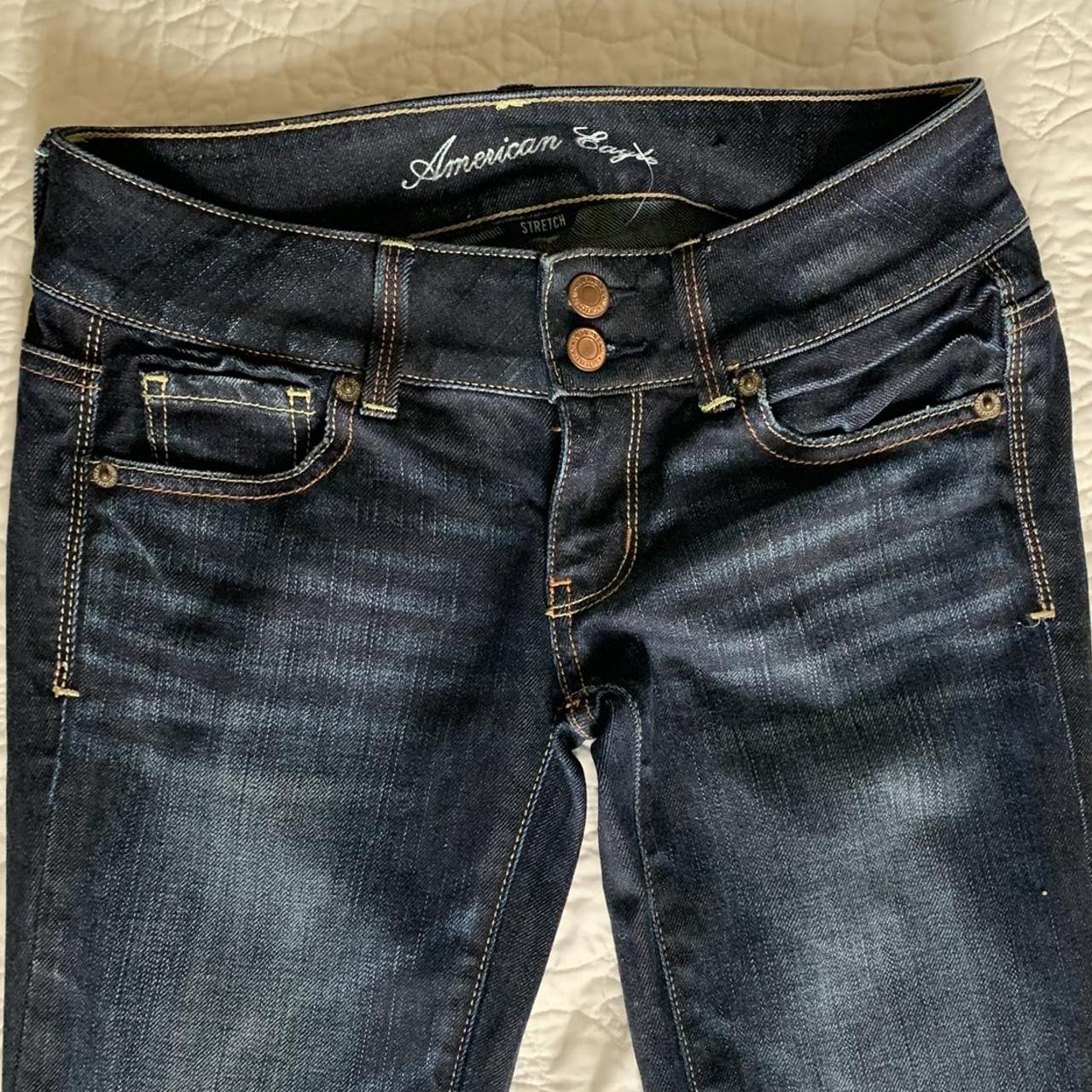 american eagle 00 low rise straight leg jeans 🦢 Depop