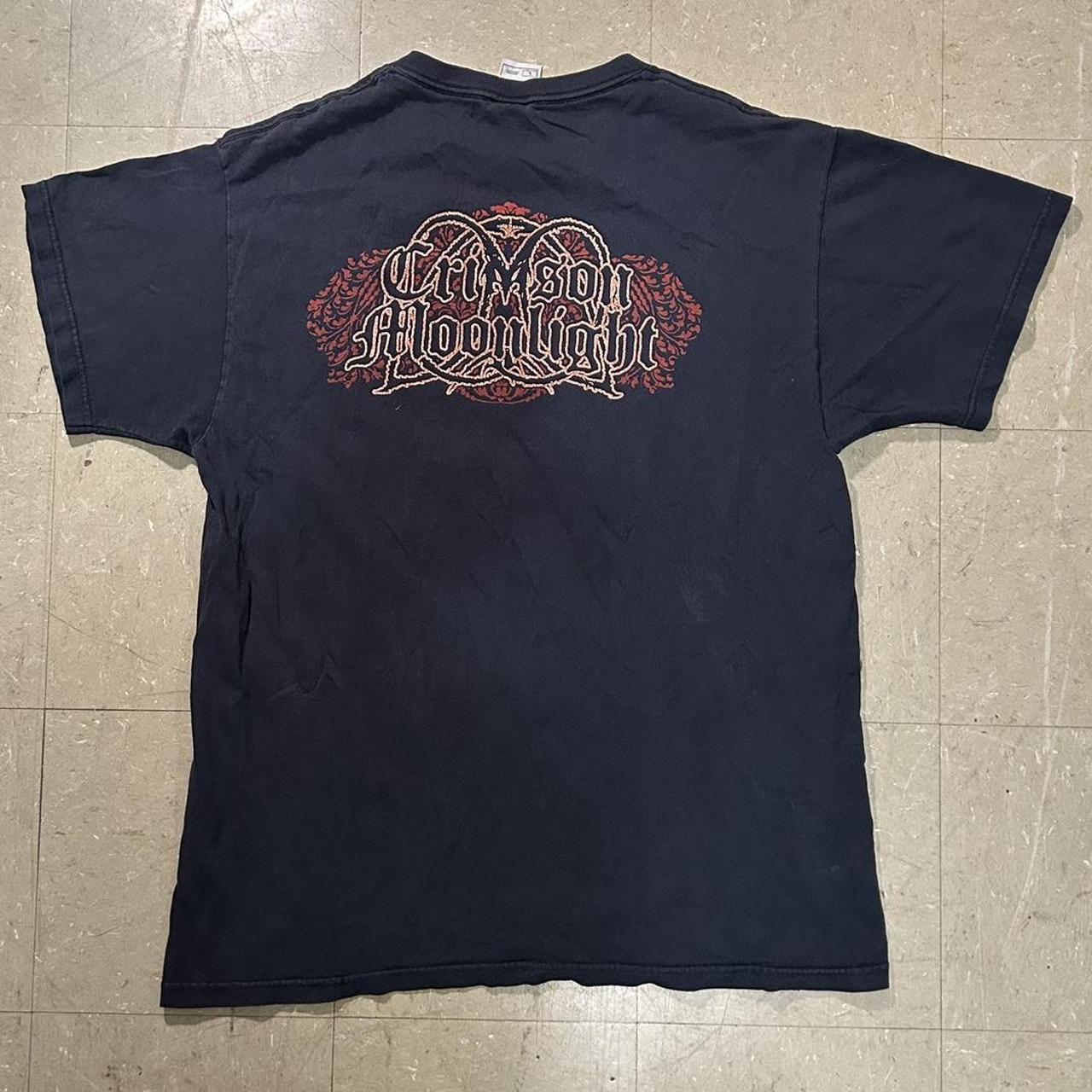 Vintage Y2K Crimson Moonlight Metal Band tee • Super... - Depop