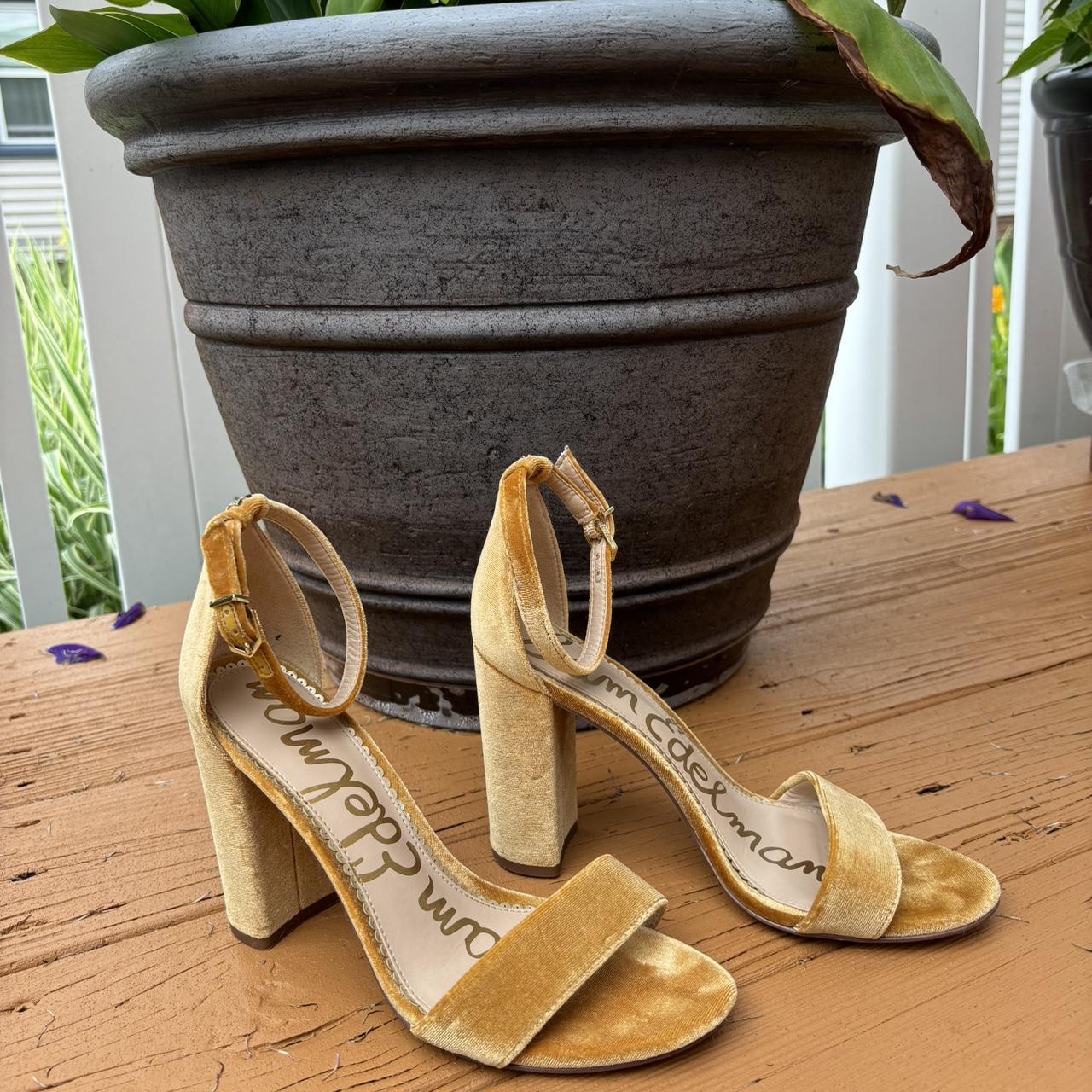 Sam edelman gold block heel online