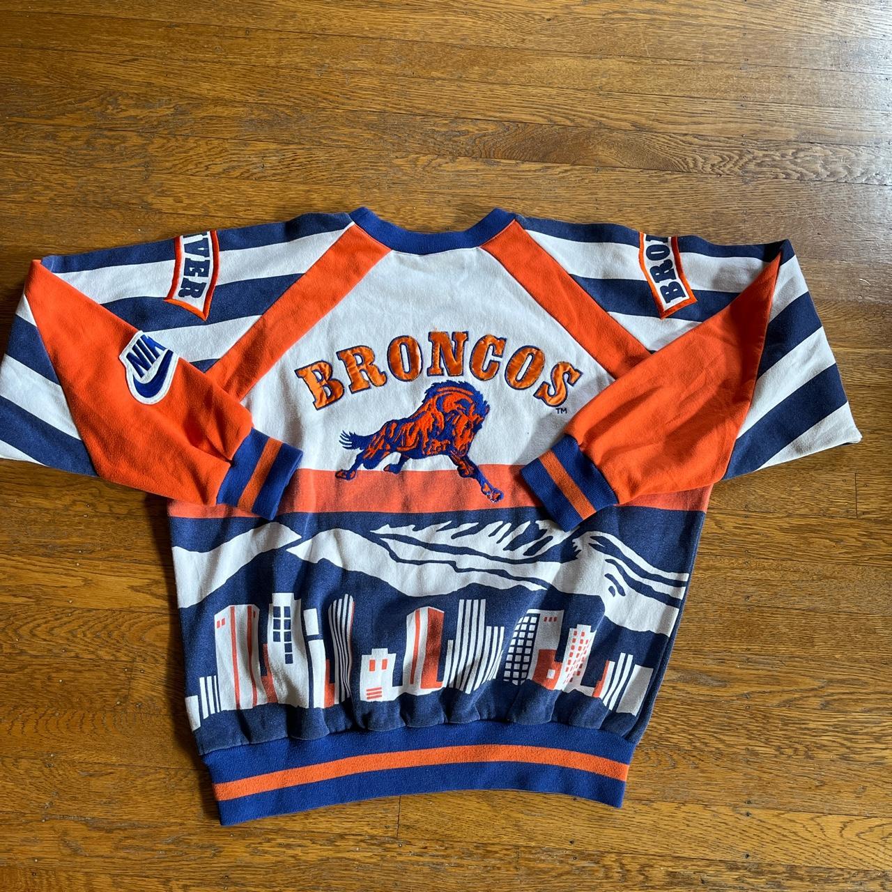 Vintage Broncos Sweater 80s Denver BRONCOS Shirt Football NFL American  Football Baggy Jumper Sports Vintage Knit Blue 1980s Medium