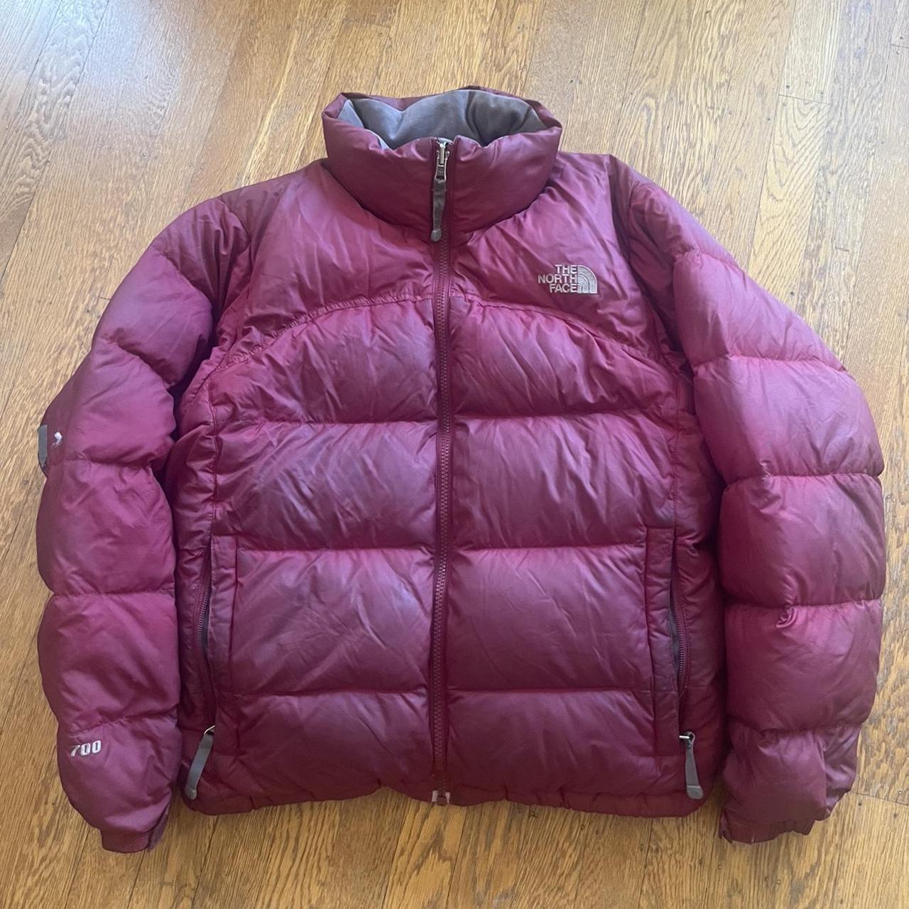 Vintage Magenta Pink North Face Nuptse Puffer Size... - Depop