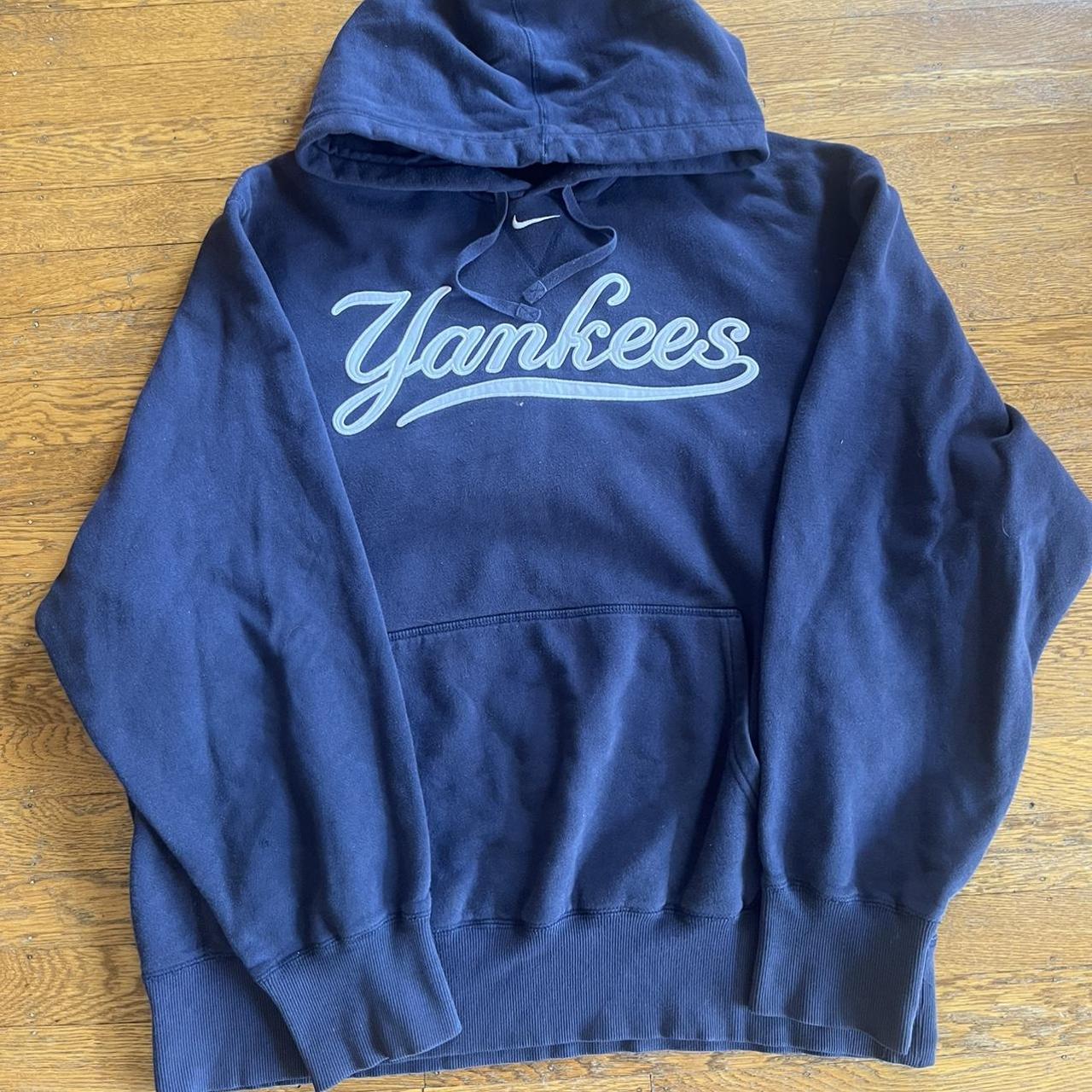 Vintage Nike New York Yankees jacket in navy. Y2K - Depop