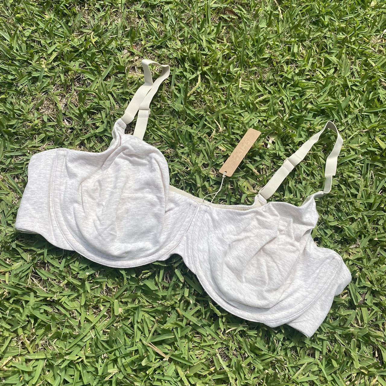 Skims Cotton Jersey TShirt Bra Colour HEATHER... Depop