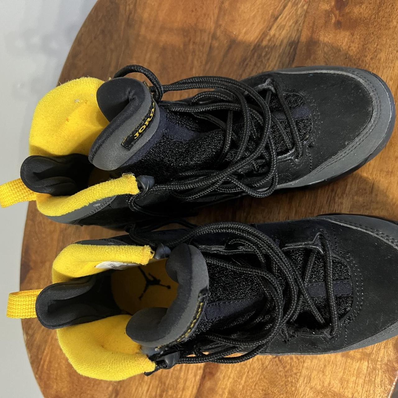 The Air Jordan 9 Retro Dark Charcoal University Gold... Depop