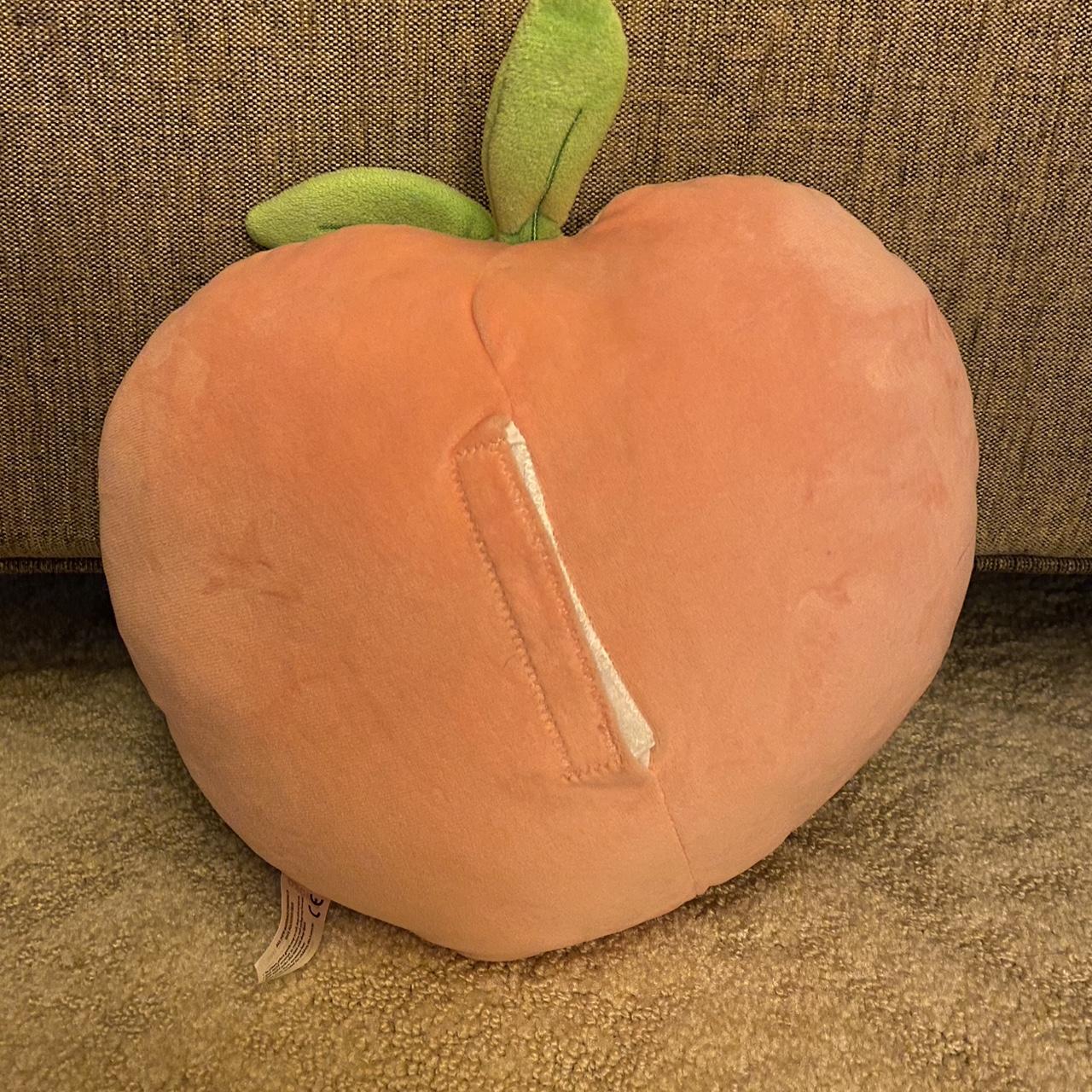 Peach emoji store plush