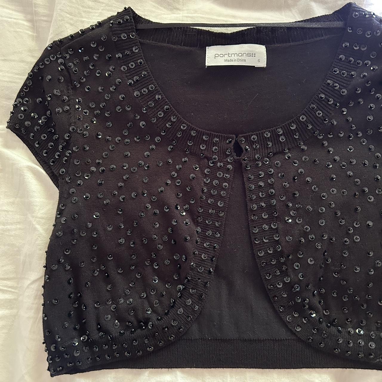 PORTMANS sequenced top! Worn best with an under top... - Depop