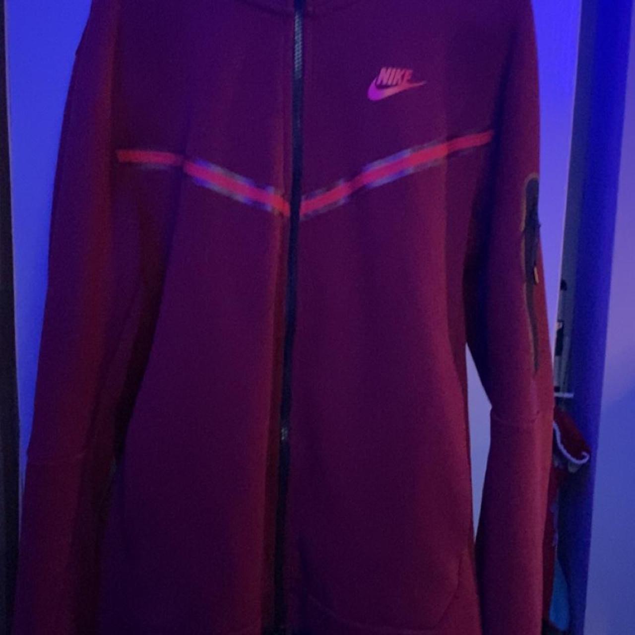 mens red tech fleece