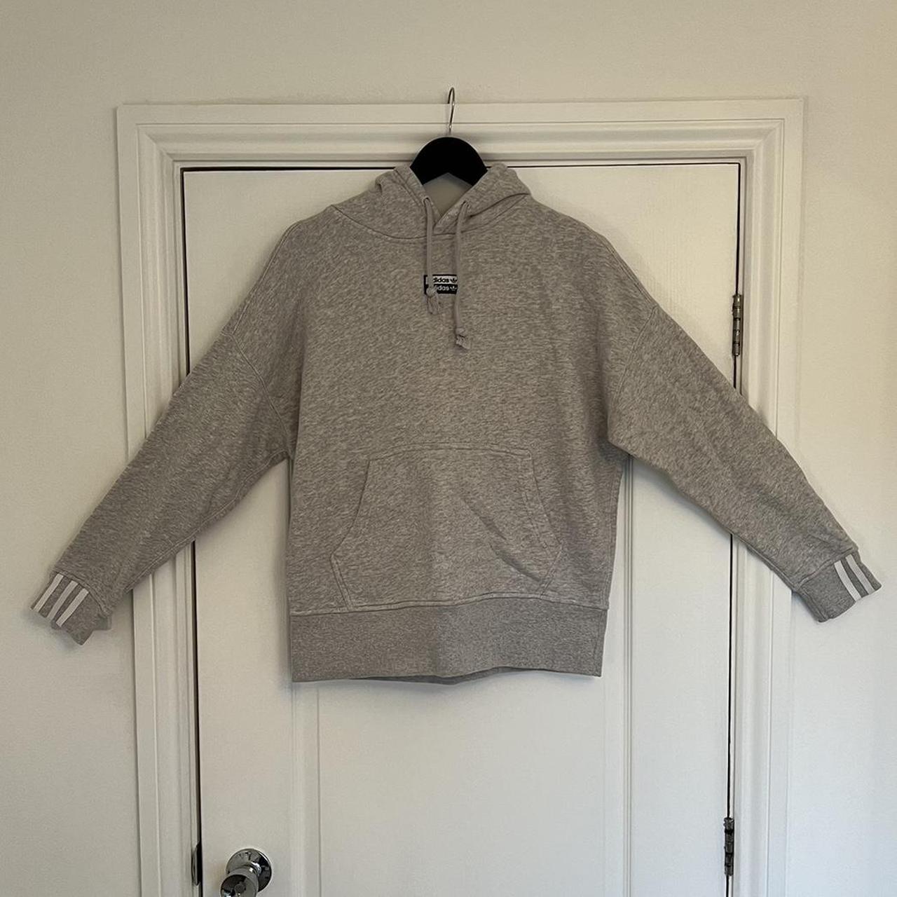 Grey adidas hoodie Size : S Never worn but tags no... - Depop