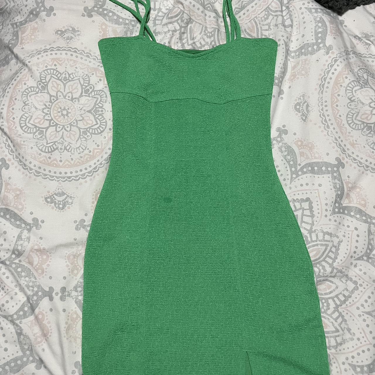 H&M Women's Green Dress | Depop