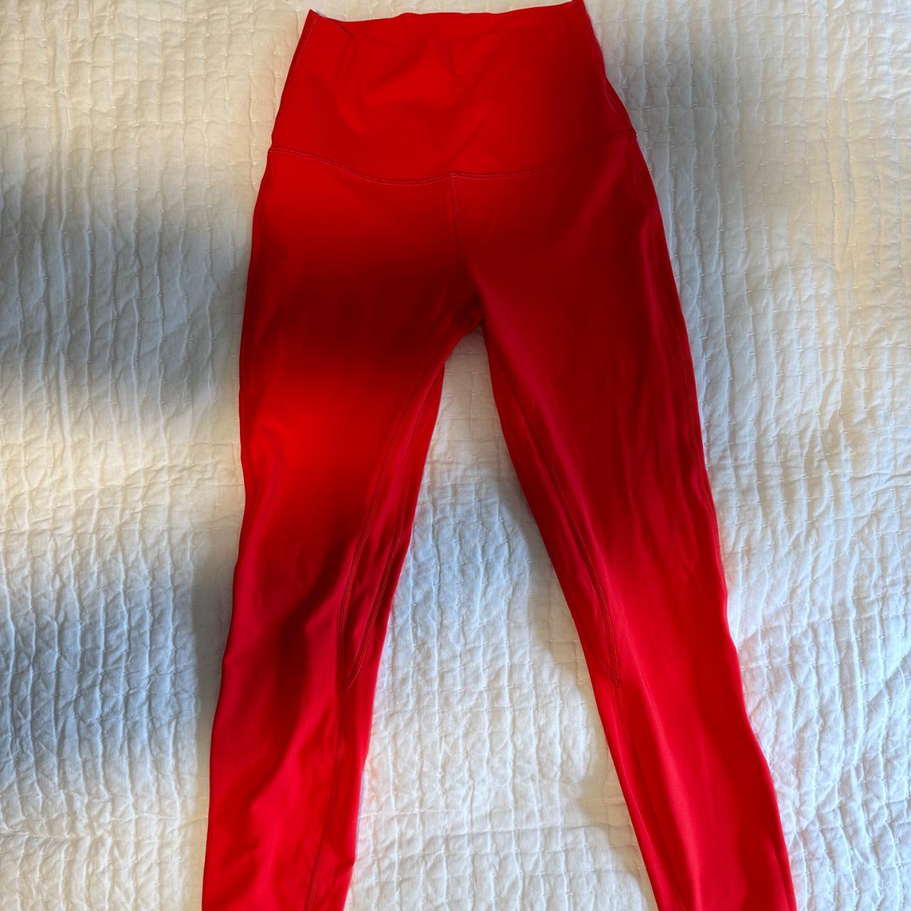 Lululemon  Double Lined Align Leggings in Scarlet - Depop