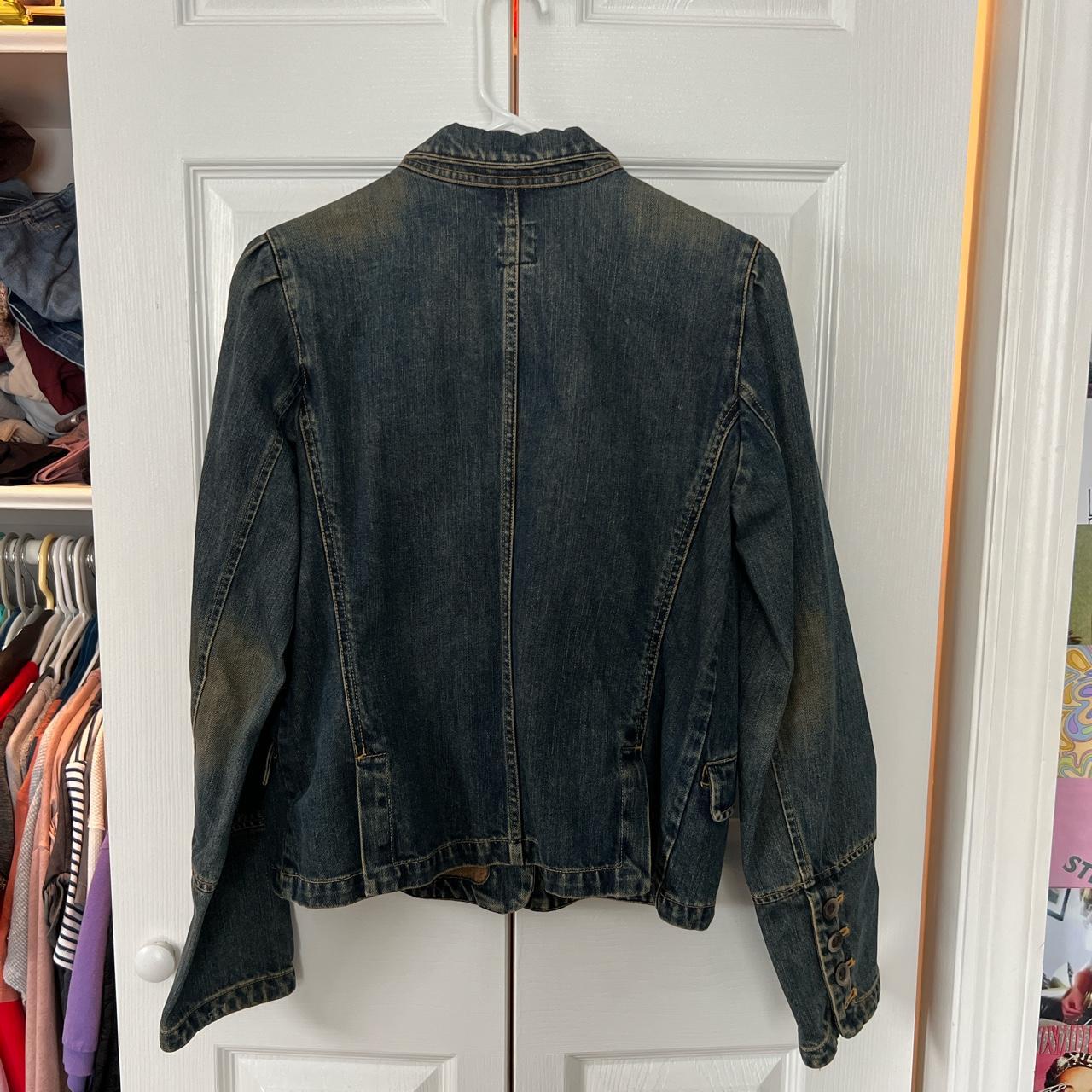 Gap Women's Navy and Blue Jacket Depop