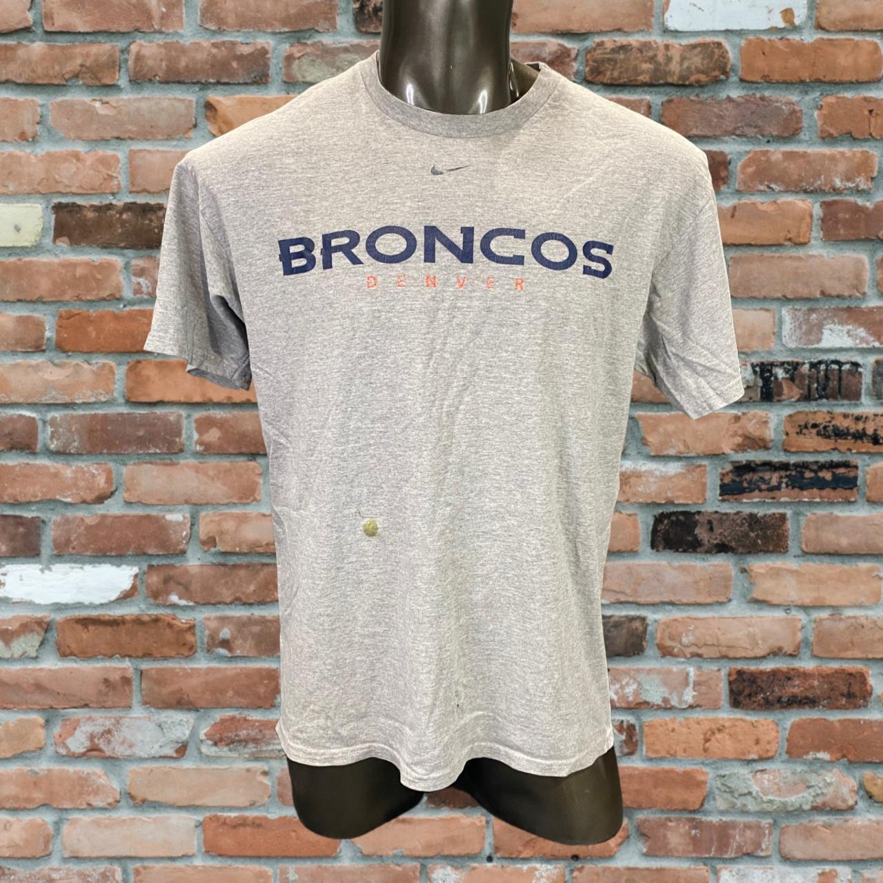 Vintage Denver Broncos Shirt L Multicolor 90s Tie - Depop