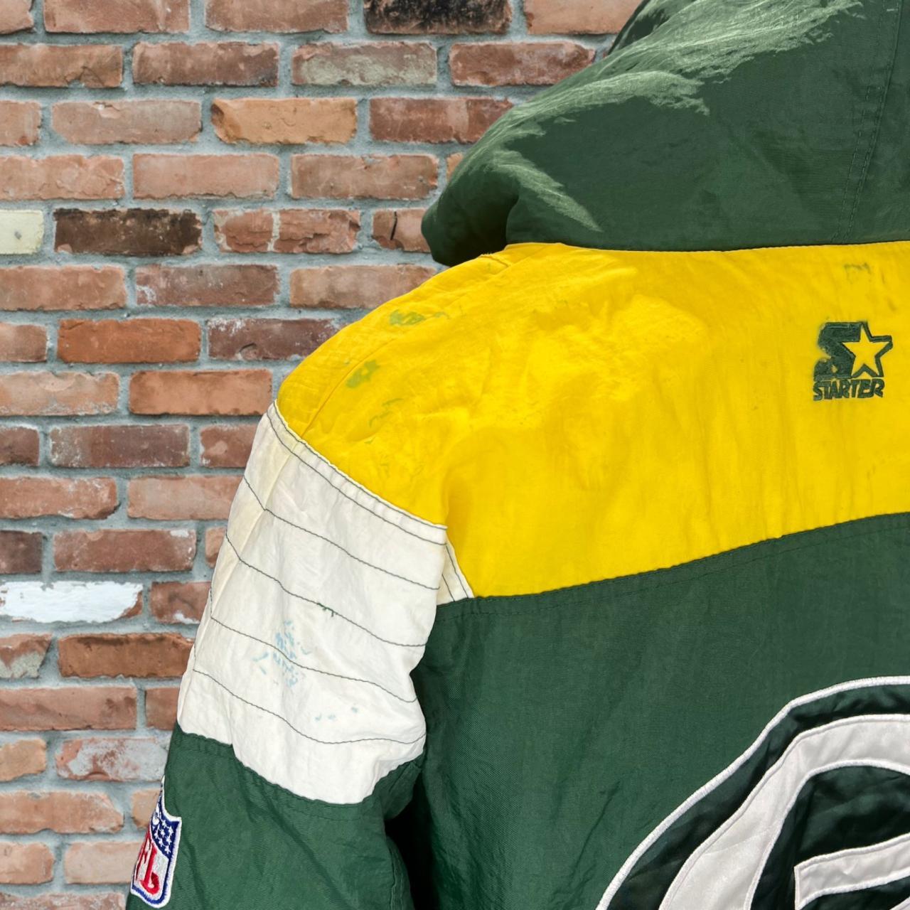 Vintage Green Bay Packers leather jacket. Brand: - Depop