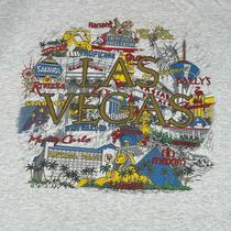 90s Vintage Las Vegas Nevada LV T Shirt Adult Green - Depop