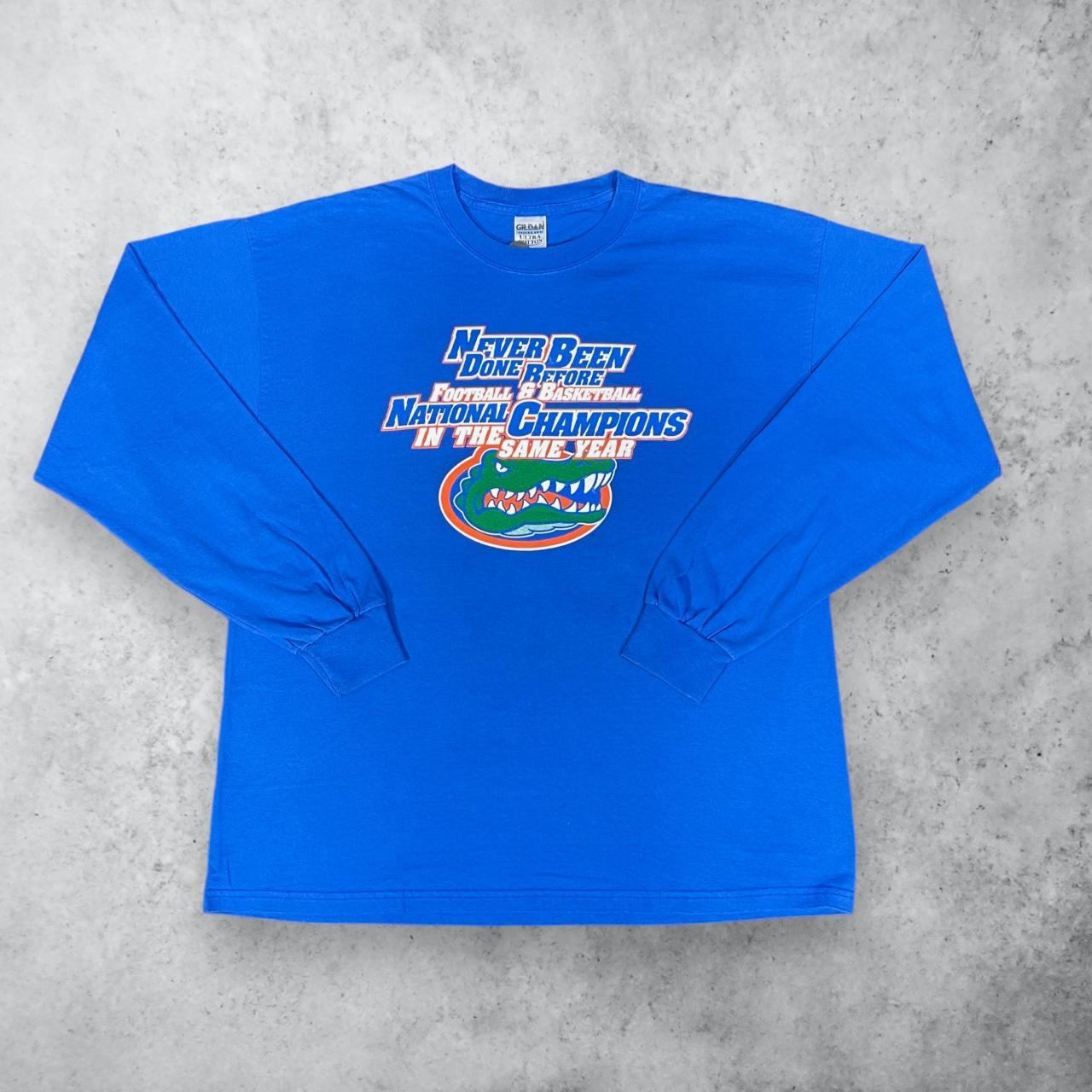 FLORIDA GATORS 2006 NATIONAL CHAMPIONS FOOTBALL T-SHIRT ( X-LARGE )