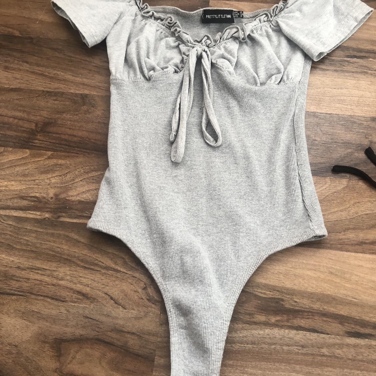 grey bodysuit Depop