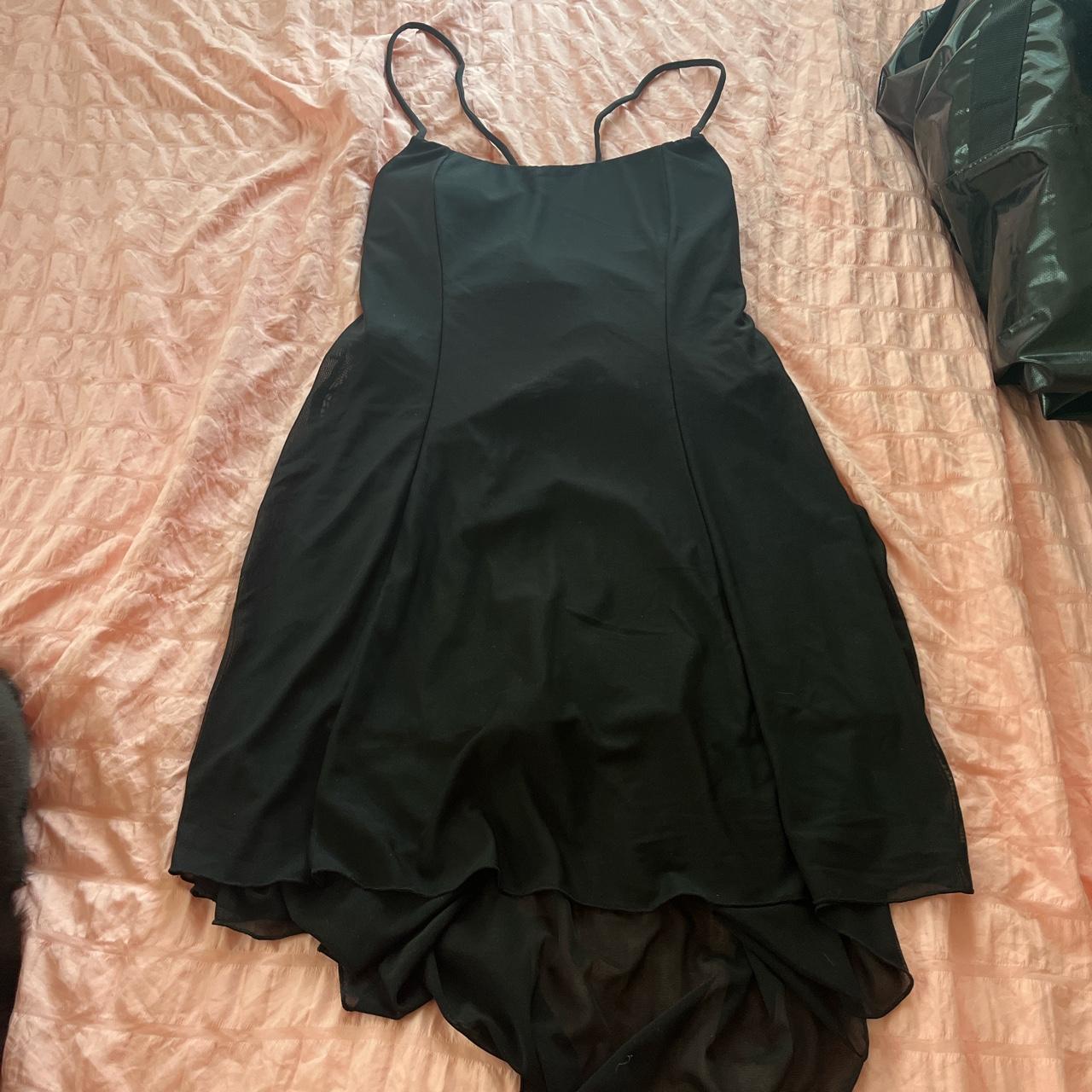 black high low halara dress - new with tags - Depop