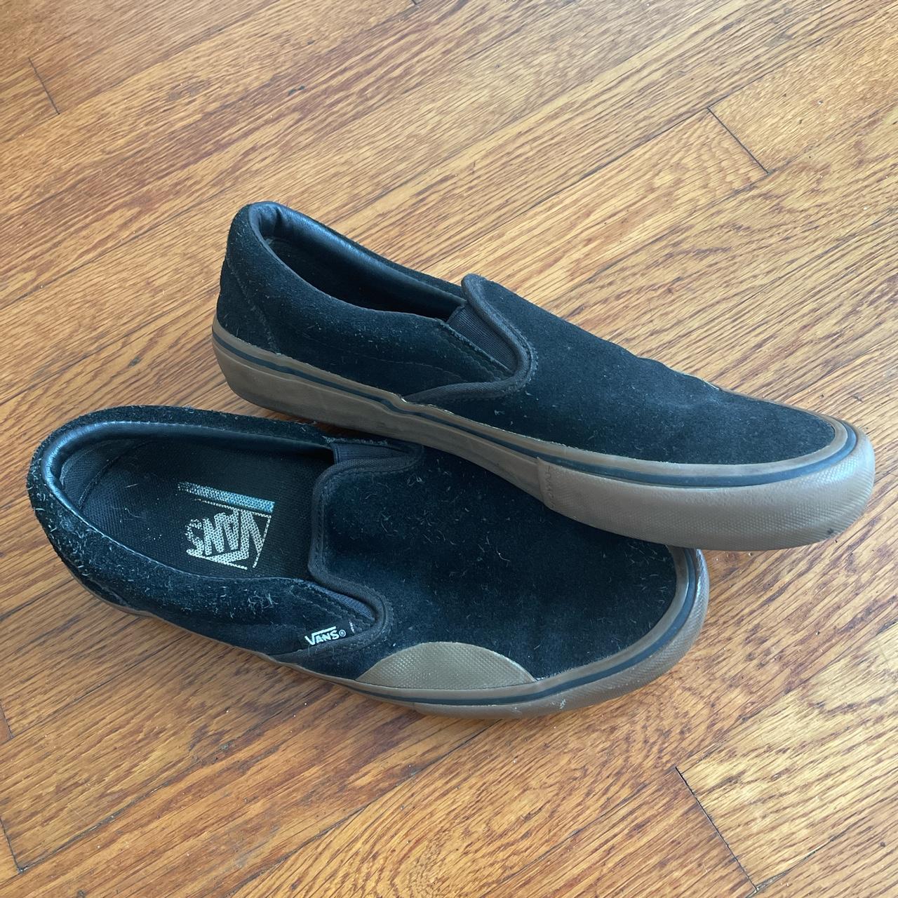 Vans blackout slip on sale on