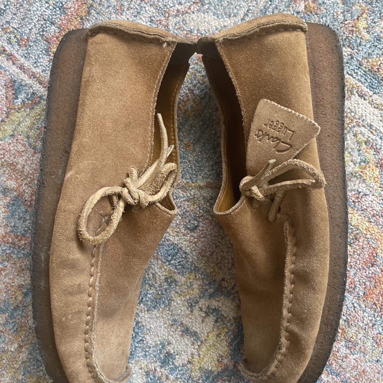 Clark’s lugger Wallabee moccasin. Size 8M but can... - Depop