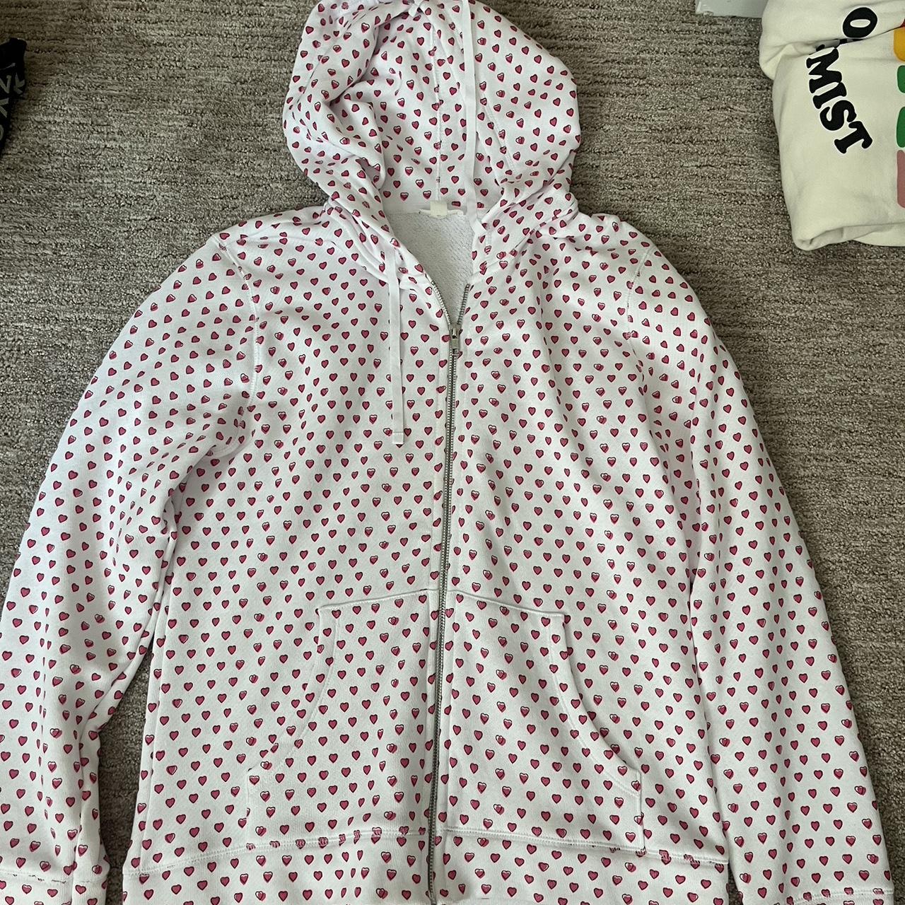 roller rabbit zip up size medium never worn pink hearts Depop