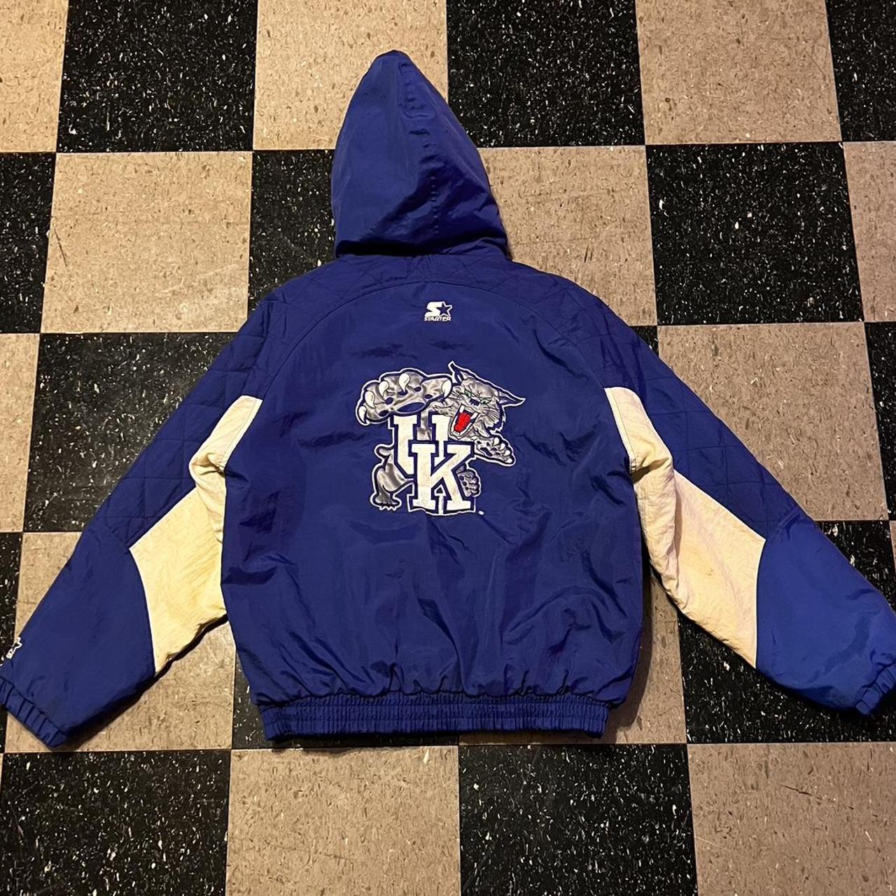 Kentucky Wildcats Starter Puffer Jacket Size... Depop