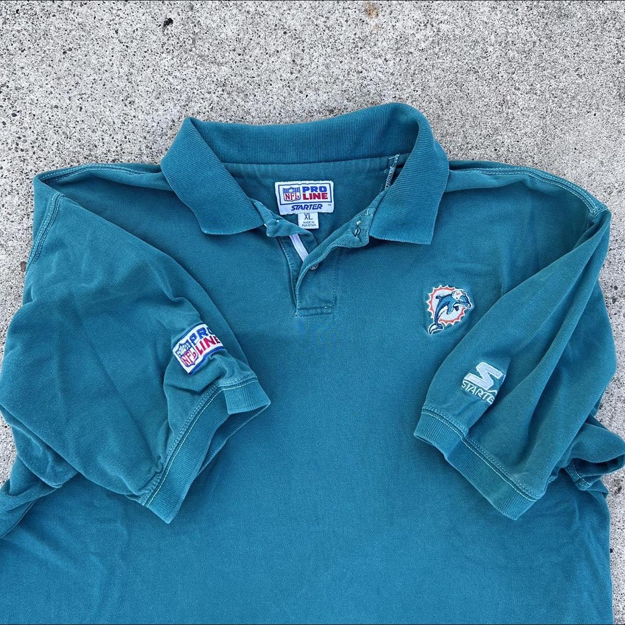 Vintage Starter Miami Dolphins Polo Shirt XL