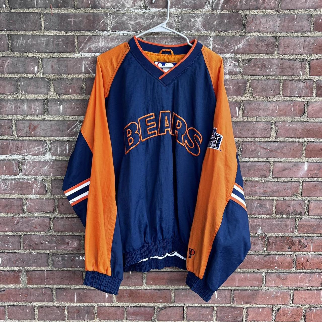 vintage chicago bears pro player pullover! size xl, - Depop