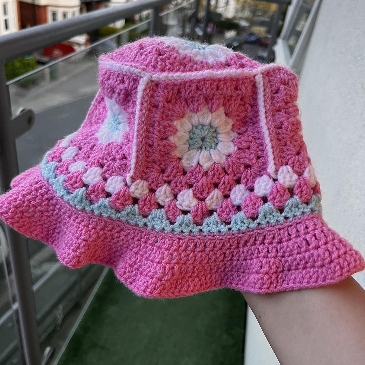 Granny square bucket hat. Perfect for Glastonbury,... Depop