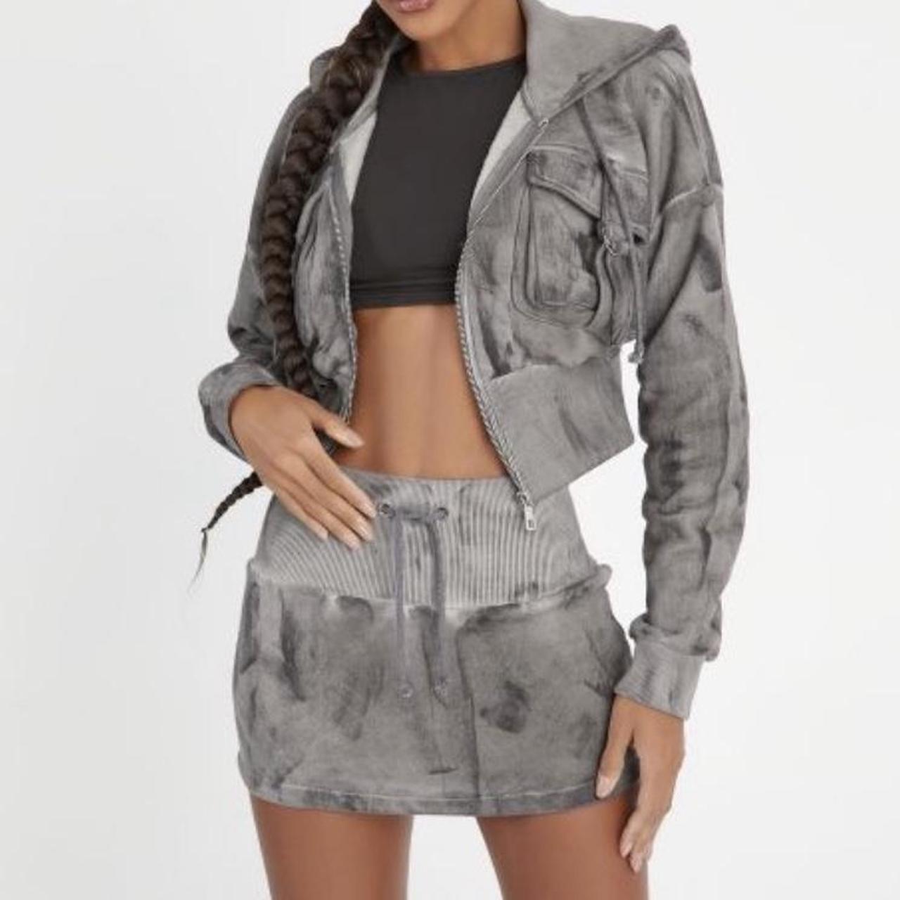 Ego skirt and jacket co ord, can include metallic... Depop