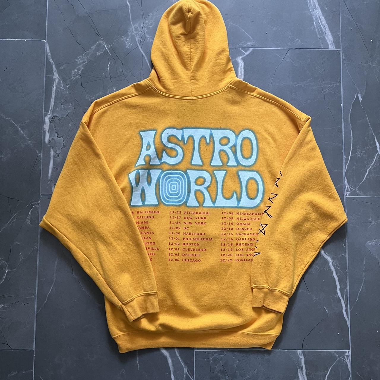 Yellow best sale astroworld hoodie