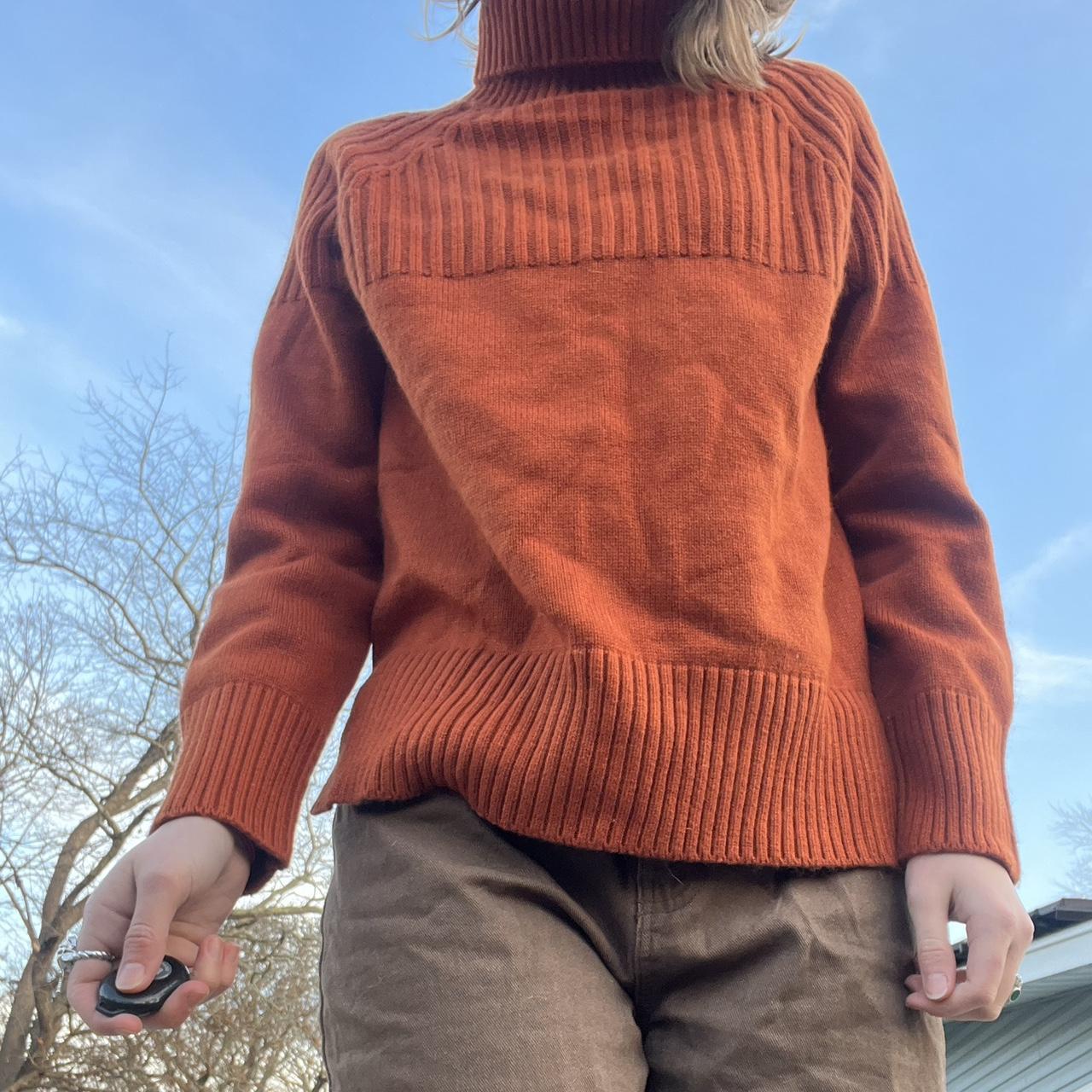 Burnt orange turtleneck sale