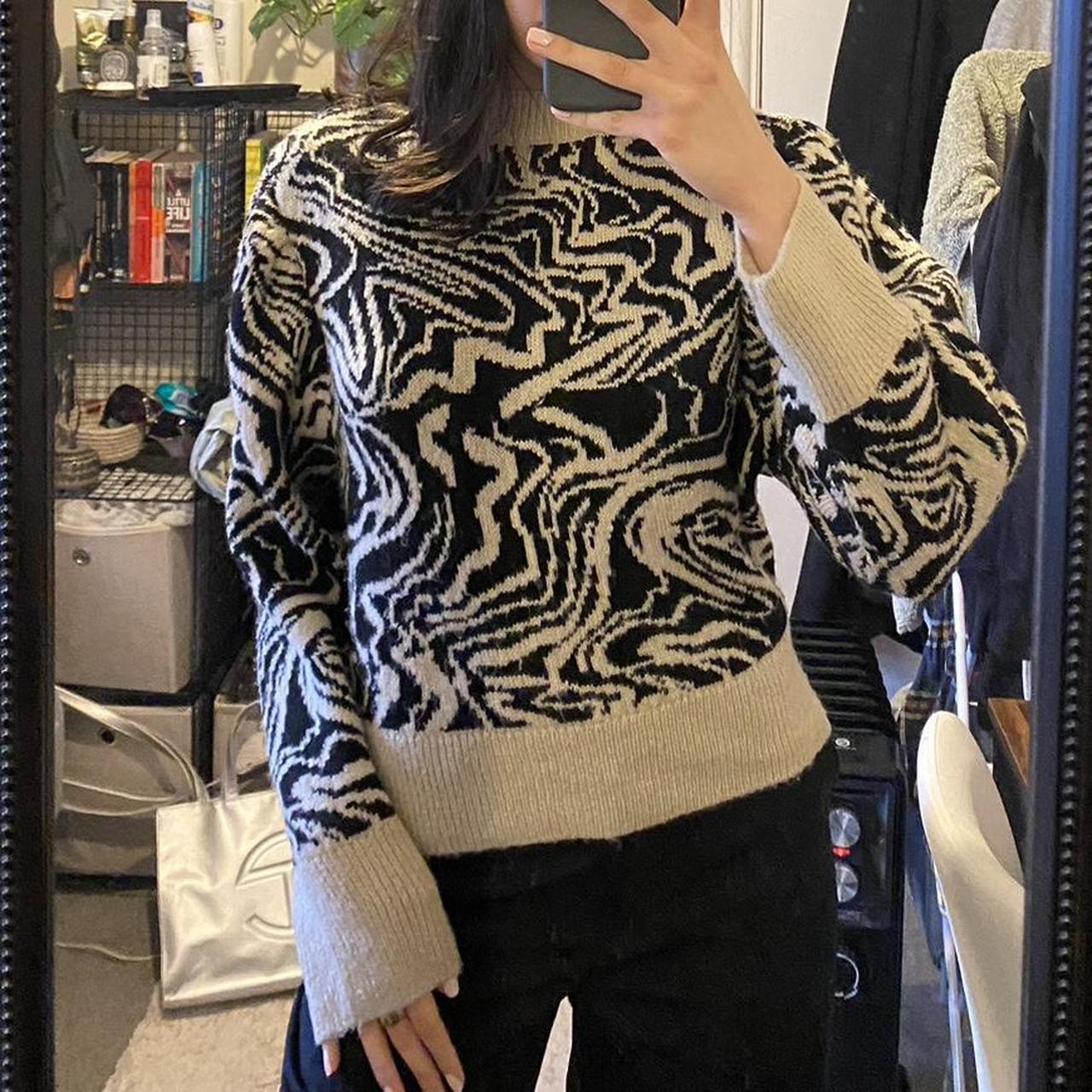 Topshop sale swirl jumper