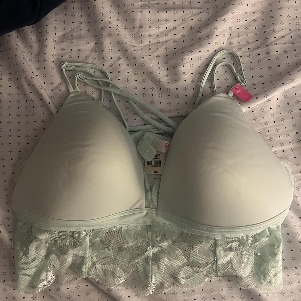 Teal Push Up Bra from Pink ♡ never worn before ♡ - Depop