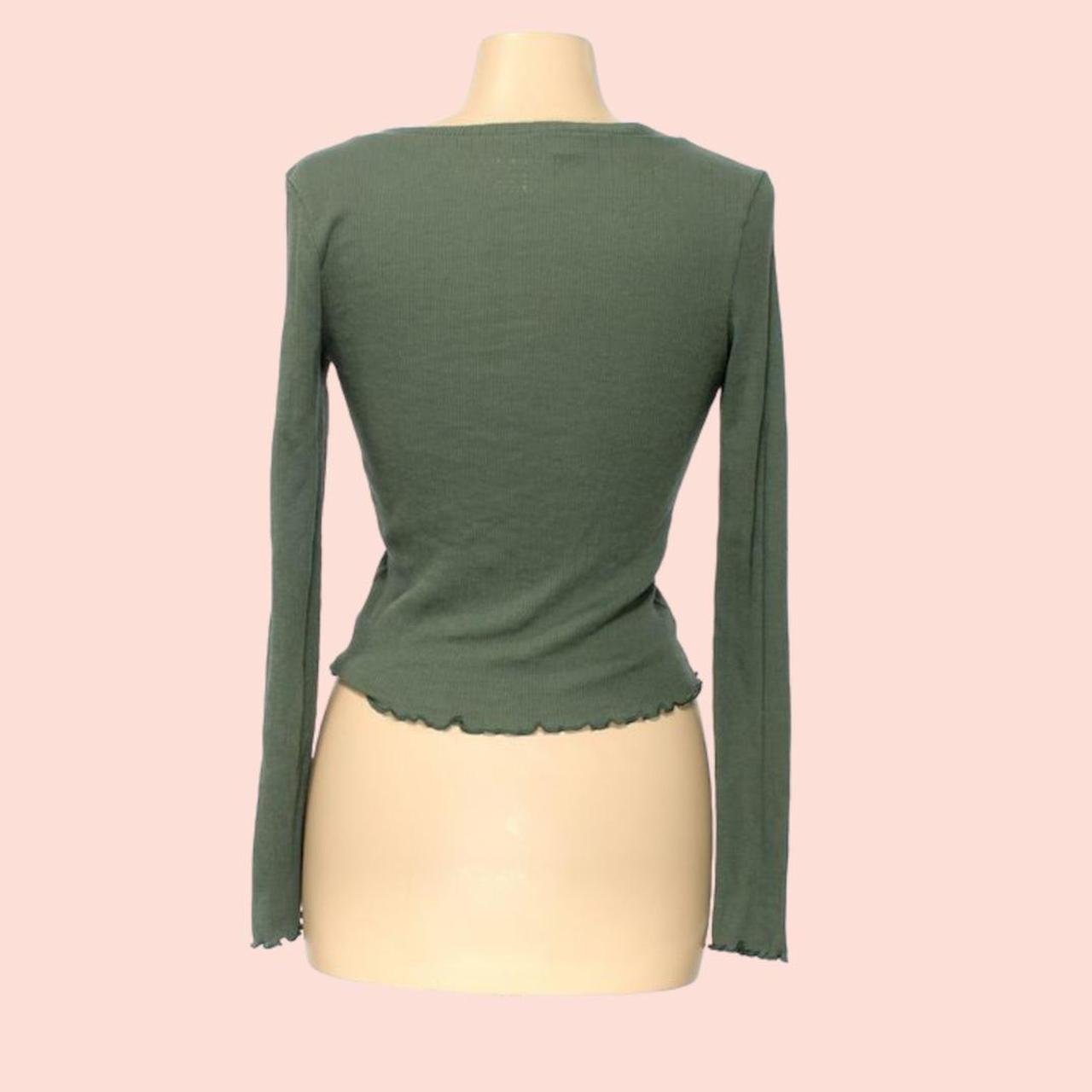 American Eagle Outfitters Women's Green Shirt (2)