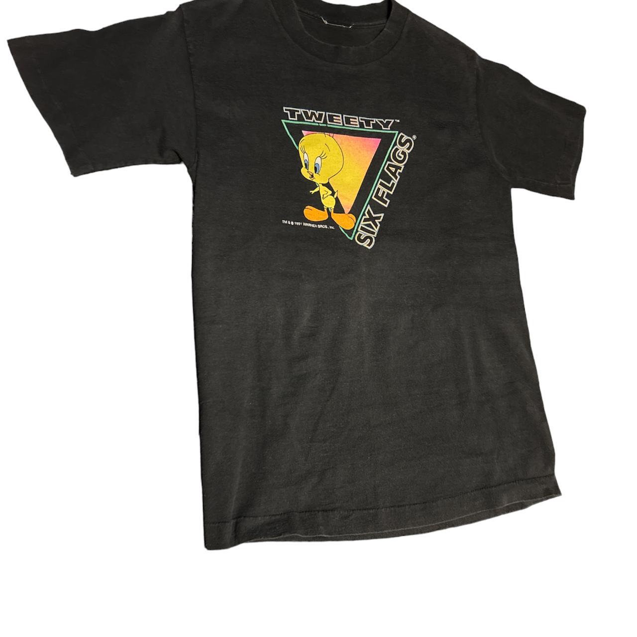 Looney Tunes Men's Black And Yellow T-shirt 